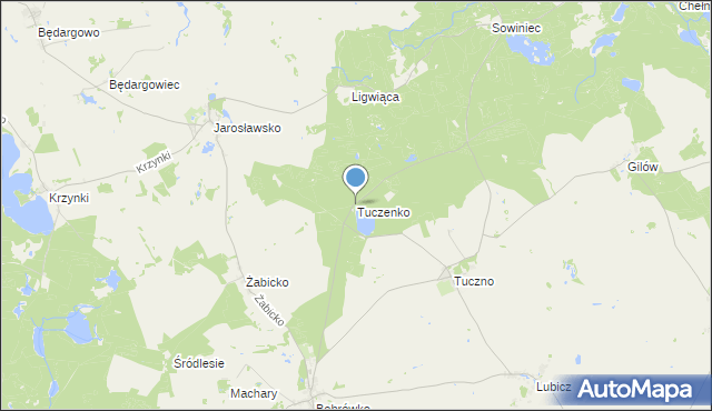 mapa Tuczenko, Tuczenko na mapie Targeo